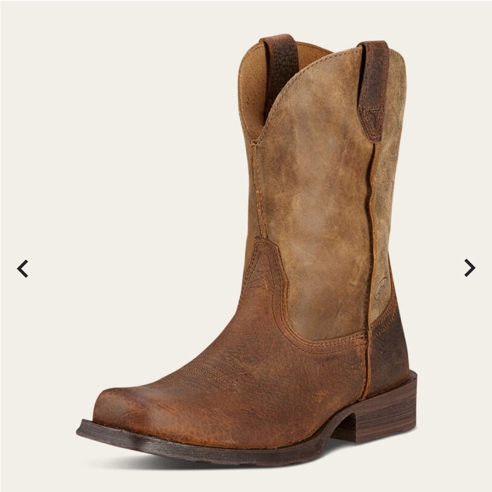 Ariat Mens Rambler Western Boot Cowboy Work Size 8 D Brown/Tan